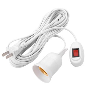 3-10m Line Length Lamp Holder Universal E27 Screw With Switch LED Bulb Socket Adapter Light Extension Power Cable Bulb Socket