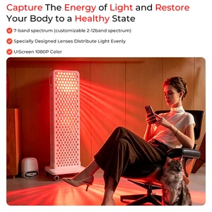 OEM ODM Salon Sauna Use Touch Screen Beauty Skin Care Face Body PDT Machine Infared Device Led Red Light Therapy Panel