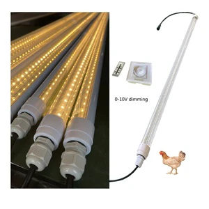 Ip65 IP67 Waterproof T5 T8 Led Dimmable Tube Full Spectrum Poultry Lighting for Egg Production