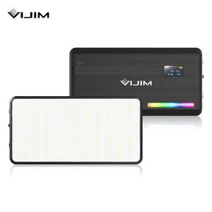 VIJIM VL196 RGB LED Video Light with Honeycomb Frame Soft Light with Built-in 3000mAH Camera Photography Fill Light Lamp YouTube