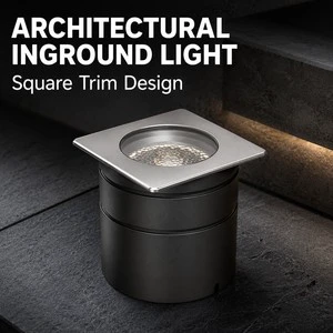 18~24W Square Recessed LED Inground Brick Light 304 Stainless Steel IP68 IK08 AC85-265V DC24V Outdoor Garden 5-Year Warranty