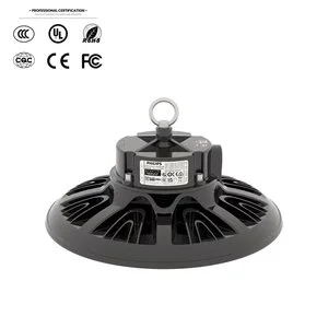 High Lumen Aluminum High Bay Light Outdoor UFO LED HighBay Lights Lamp With Sensor for Workshop Stadium Warehouse