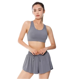 OEM Slim High Elastic Beauty Back Exercise Yoga Sports Bra Custom LOGO Breathable XL Size Shockproof Push up for Running Workout