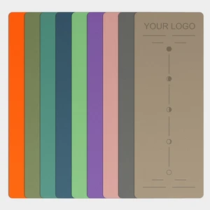 FSC Rubber PU Yoga Mats BSCI Factory Wholesale 5mm Thick Soft Suede Rubber Yoga Mat For Kid Women Travel Custom Logo Color