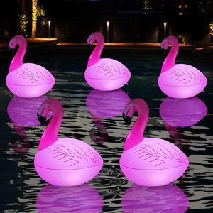 Inflatable Flamingo Float with LED Outdoor Inflatable Decoration