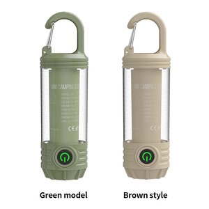LED Camping Light Mini Hanging Tent Lamp Portable Camping Lamp Rechargeable Tent Light with Hook for Hiking Fishing