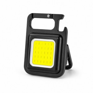 Portable COB LED Keychain Light Rechargeable Waterproof IP44 Magnetic Flashlight USB Bright Pocket-sized Key Ring Aluminum Alloy