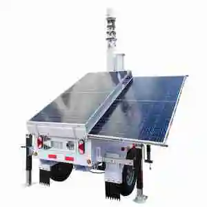 Professional Manufacturer Green Power Solar Lighting Tower With Solar Generator System for Outdoor Sale