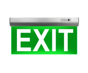 Rechargeable SMD 2835 LED Emergency Exit Light IP30 Rating 3-Hour Emergency Time Indoor Use Aluminum Housing Ra80 2-Year 500mAh