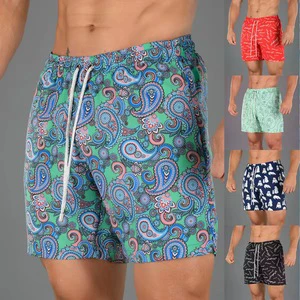 2025 Swimming Trunks Summer Men's Casual Beach Shorts Waterproof Canvas Mid-Waist Solid Color Beach Shorts
