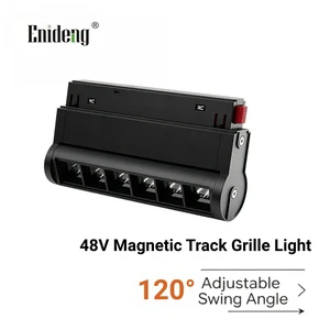 6W/12W/18W 48V Magnetic Adjustable Grille Light Modern High CRI 90 Easy Installation Flexible Swivel for Indoor Lighting
