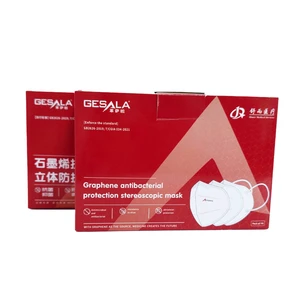 Wholesale Graphene N95 Three-Dimensional Protective Mask Customizable 5 Layer Safety Face Mask with Individual Pack CE Certified