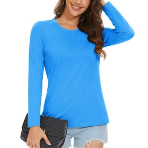 Wholesale Custom Logo Plus Size Breathable Cotton Long Sleeve T-Shirt