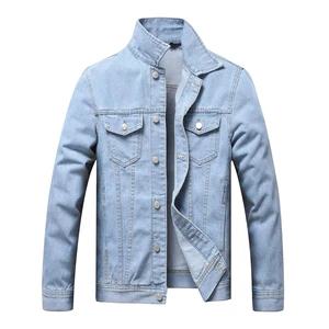 New Fashion Design High Quality Men Denim Jacket Wholesale Price Custom Made Men's Denim Jackets