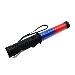 30cm LED Emergency Traffic Warning Baton-Flashlight Built-in Whistle Clip Design IP65 Protection For Highways Urban Roads