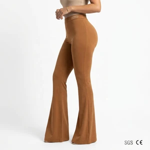 Custom High Waist Butt Lifting Flare Pants Women Stretch Lyocell Skinny Fit Summer Anti-static Anti-Wrinkle Mexico Style Brand