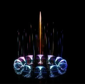 Customized DMX512 Controlled Garden Fountain with High Spray for Hotel Use and 512 Equipment