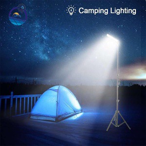 Outdoor 5v 1680 Lumen Portable Led Barbecue Lamp Stand Camping Working Floodlight Lights With Tripod for Hiking Tent Bbq