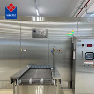 CE/UL Certified Stainless Steel Spiral Freezer For Seafood & Fruits, Energy-Saving IQF Flash Freezer With CIP Cleaning System