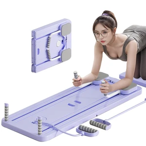 Home Use 6 In1 Multifunction Yoga Workout Foldable Pilates Reformer Board Set With Abs Roller