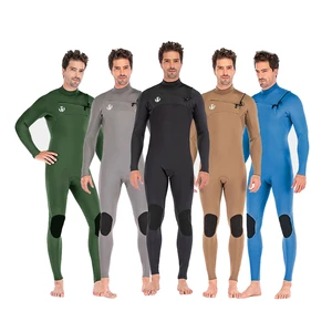 DIVESTAR New Custom Printed Colorful 3/2mm 4/3mm Neoprene Plus Size Chest Zip Waterproof Windproof Limestone Surfing Wetsuit For