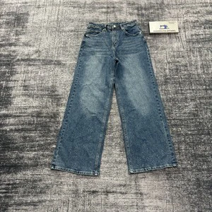 DENIMGUYS Custom Logo Men's Glitter Powder Wax Silver Foil Baggy Jeans Streetwear Monkey Wash Men Whisker Denim Jeans Pants