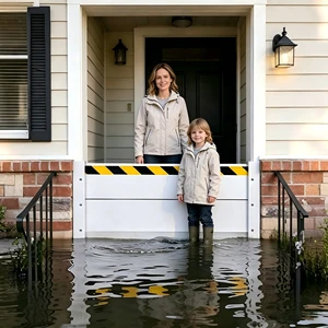 Aluminum Flood Control Barrier Water Cofferdam Defense Baffle For Residential Garage Doors Windows Protection