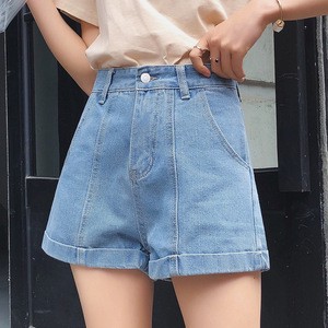 Women's Mid Waist Straight Denim Shorts Plus Size Formal Regular Fit Waterproof Breathable Eco-Friendly Quick Dry Summer Charm