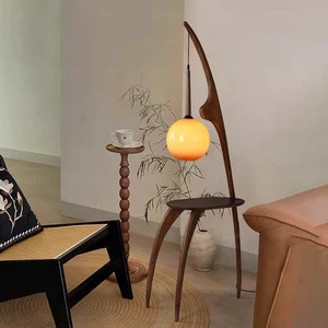 Patent Storage Rechargeable Floor Light Living Room Decor Standing Creative Minimalist Wood Art Nordic Modern Led Floor Lamp
