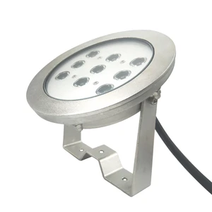 Yaokingled YK-UW103 9X3W 316L Stainless Steel DC24V IP68 Waterproof 27W RGB White LED Underwater Pool Light Remote Control Salt