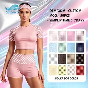 Custom Polka Dot Two Piece Set Soft Cotton Blend Lightweight Breathable Relaxed Summer Comfort Lounge Wear Sets Women Shorts Set