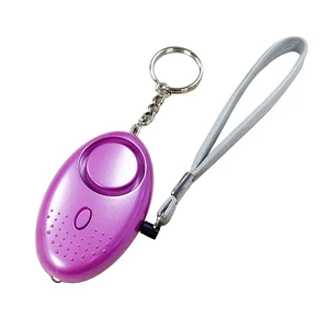 LED Light Keychain With 130db Decibel Personal Alarm Emergency Sound Alert For Self-Defense