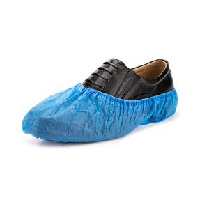Wholesale CPE Waterproof Disposable Anti-slip Protective Shoe Covers CE Certified Custom Sizes 13-42