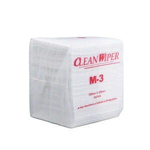 M-3 Industrial Nonwoven White Clean Room Wipes 25cm*25cm Lint-Free Dust-Free Paper Safety Product