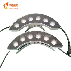 Roof Corrugated Spotlight Building Outline Black Corrugated Lamp Hotel House Top Decorative Landscape Lighting