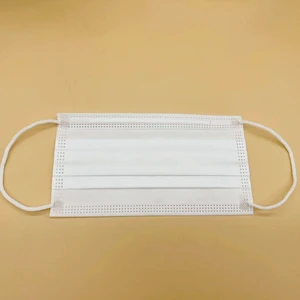 Disposable White Color Face Mask Breathable 3 Layer Civil Protection Face Mask