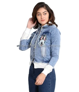Top Selling Fine Quality Denim Jacket for Women's, Casual Wear Newly Custom Made Design Soft Wholesale Women's Jeans Jacket