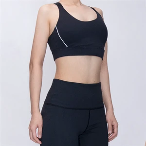 Factory Premium High Quality Sports Bra 80% Nylon 20% Spandex Women Quick Dry Nylon Spandex Tops Gym Yoga Fitness Active Wear