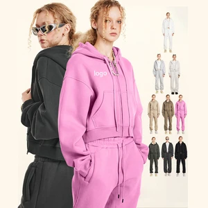 High Quality 100% Cotton Fleece Autumn Winter Hooded Girls Custom Printed Logo Crop Top Plus Size Women's Hoodies & Sweatshirts