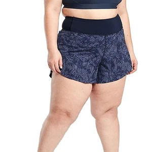Custom Plus Size High Elastic Waist Anti-Wrinkle Quick Dry Breathable Eco-Friendly Summer Plaid Pattern Fitness Women's Shorts