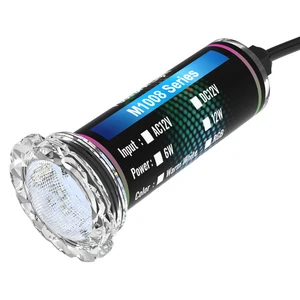 IP68 1.5 Inch RGBW LED Pool Light 12VAC 12W Nicheless Outlet SPA Light Compatible With Pentair Globrite 2m 50ft 100ft Cord