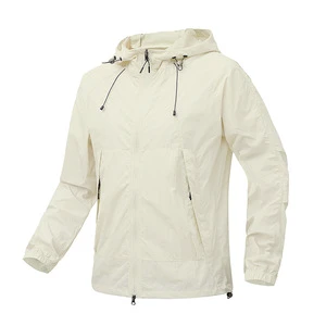UV Resistant Sun Protection Clothing for Men Summer Quick Dry Breathable Outdoor Hooded Jacket for Hiking and Fishing