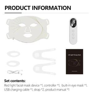 ODM Full-face Silicone Mask With LED Phototherapy Near-infrared Light Portable Mask