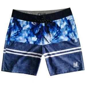 Quick Dry Men's Floral Pattern Swim Trunks Beach Pants with Pockets Swim Shorts