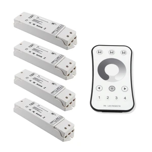V1 Single Color LED Strip Light Dimmer Control 5V 12V 24V 36V LED Dimmer Controller 1CH 8A RF2.4G Remote Control ROHS Certified