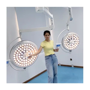 Professional Electric Operating Light Medical Precision Illumination Shadowless Lamp Ceiling-Mounted Made of Metal Plastic