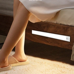 Modern Indoor Home Aluminum 3 Color Modes Eye Caring Usb Rechargeable Smart Led Sensor Light for Kitchen Cabinet