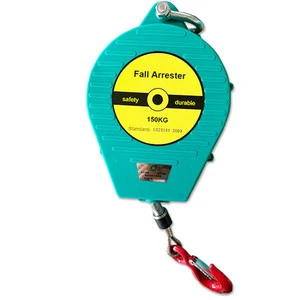 CE Approved 20 Meter Secure 11mm Strap Stainless Steel Fall Arrester Lifeline Self-Locking Hook 1 Year Warranty
