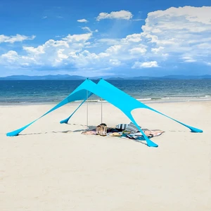 Bestex Custom UPF50+ Beach Tent Sunshade Shelter Quick Set Up Portable Light Shade Beach Tent Canopy Party For Sand