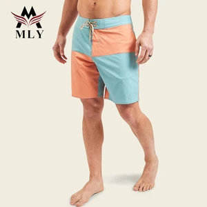 OEM Custom Beach Pants Mens Waterproof Board Shorts Men's Colorblock Swim Trunks